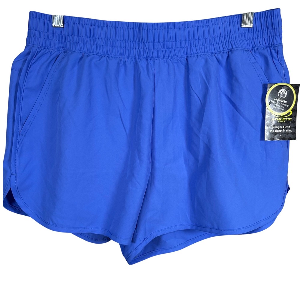 Athletic Works Kids Blue DriWorks Moisture Wicking‎ Shorts Size M 8-10 Brand New